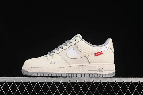 All categories Nk Air Force 1 Air Force series Nk Air Force 1 Low Air Force low top Nike Air Force 1'07 Low Supreme co-branded gray bottom red label Air Force 1 low top casual sneakers XX3168-195